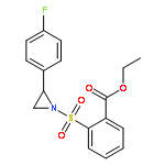 Benzoic acid, 2-[[2-(4-fluorophenyl)-1-aziridinyl]sulfonyl]-, ethyl ester