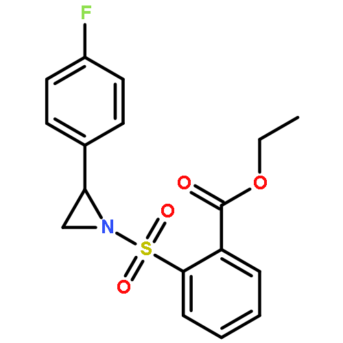 Benzoic acid, 2-[[2-(4-fluorophenyl)-1-aziridinyl]sulfonyl]-, ethyl ester