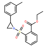 Benzoic acid, 2-[[2-(3-methylphenyl)-1-aziridinyl]sulfonyl]-, ethyl ester