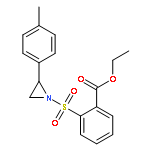 Benzoic acid, 2-[[2-(4-methylphenyl)-1-aziridinyl]sulfonyl]-, ethyl ester