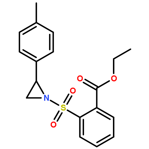 Benzoic acid, 2-[[2-(4-methylphenyl)-1-aziridinyl]sulfonyl]-, ethyl ester