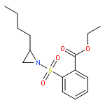 Benzoic acid, 2-[(2-butyl-1-aziridinyl)sulfonyl]-, ethyl ester