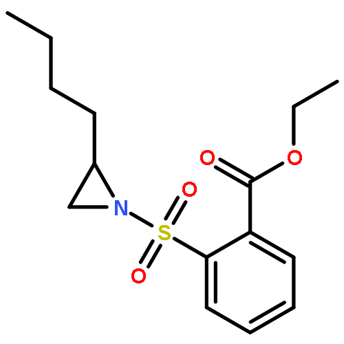 Benzoic acid, 2-[(2-butyl-1-aziridinyl)sulfonyl]-, ethyl ester