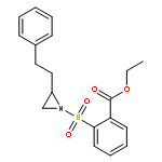 Benzoic acid, 2-[[2-(2-phenylethyl)-1-aziridinyl]sulfonyl]-, ethyl ester