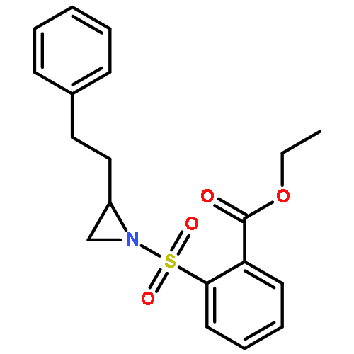 Benzoic acid, 2-[[2-(2-phenylethyl)-1-aziridinyl]sulfonyl]-, ethyl ester