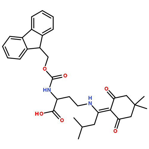 (S)-2-((((9H-Fluoren-9-yl)methoxy)carbonyl)amino)-4-((1-(4,4-dimethyl-2,6-dioxocyclohexylidene)-3-methylbutyl)amino)butanoic acid