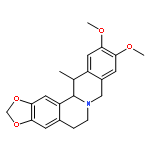 6H-Benzo[g]-1,3-benzodioxolo[5,6-a]quinolizine, 5,8,13,13a-tetrahydro-10,11-dimethoxy-13-methyl-, trans-(9CI)