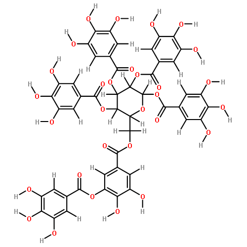 6-m-digalloyl-1,2,3,4-tetragalloyl-beta-D-glucose