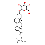 (9xi,14xi)-stigmast-7-en-3-yl beta-D-glucopyranoside