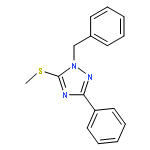 1H-1,2,4-Triazole, 5-(methylthio)-3-phenyl-1-(phenylmethyl)-