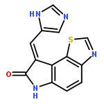 8-(1H-IMIDAZOL-4-YLMETHYLENE)-6,8-DIHYDRO-THIAZOLO[5,4-E]INDOL-7-ONE