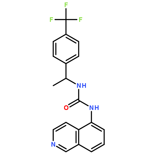 Urea, N-5-isoquinolinyl-N'-[1-[4-(trifluoromethyl)phenyl]ethyl]-