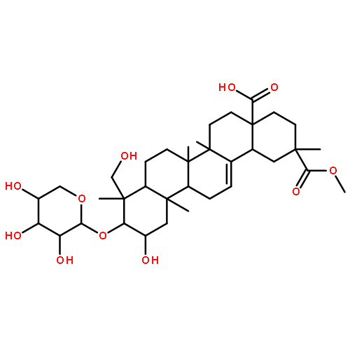 Olean-12-ene-28,29-dioicacid, 2,23-dihydroxy-3-(b-D-xylopyranosyloxy)-, 29-methyl ester, (2b,3b,4a,20b)-