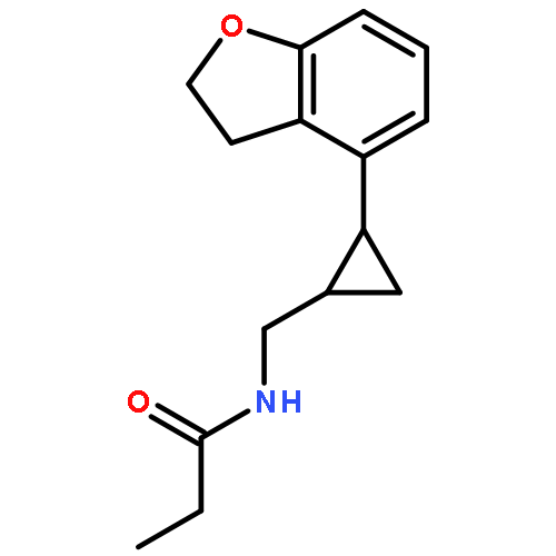 N-[[(1r,2r)-2-(2,3-dihydro-1-benzofuran-4-yl)cyclopropyl]methyl]propanamide