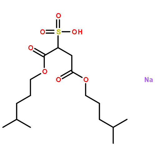 sodium 1,4-diisohexyl 2-sulphosuccinate