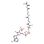 2-[2-[3-[[4-[[[(2R,3R,4R,5R)-5-(6-AMINOPURIN-9-YL)-4-HYDROXY-3-PHOSPHONOOXY-OXOLAN-2-YL]METHOXY-HYDROXY-PHOSPHORYL]OXY-HYDROXY-PHOSPHORYL]OXY-2-HYDROXY-3,3-DIMETHYL-BUTANOYL]AMINO]PROPANOYLAMINO]ETHYLSULFANYLCARBONYLMETHYL]PROP-2-ENOIC ACID