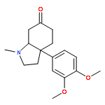 6H-Indol-6-one, 3a-(3,4-dimethoxyphenyl)octahydro-1-methyl-, cis-