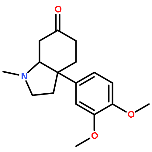 6H-Indol-6-one, 3a-(3,4-dimethoxyphenyl)octahydro-1-methyl-, cis-