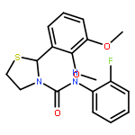 2-(2,3-dimethoxyphenyl)-N-(2-fluorophenyl)-1,3-thiazolidine-3-carboxamide