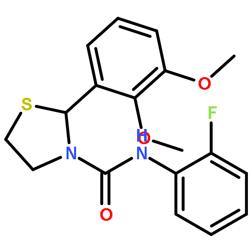 2-(2,3-dimethoxyphenyl)-N-(2-fluorophenyl)-1,3-thiazolidine-3-carboxamide