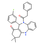 11-(3-fluorophenyl)-3,3-dimethyl-10-(phenylacetyl)-2,3,4,5,10,11-hexahydro-1H-dibenzo[b,e][1,4]diazepin-1-one