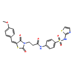 3-{(5E)-5-[(4-methoxyphenyl)methylidene]-2,4-dioxo-1,3-thiazolidin-3-yl}-N-[4-(1,3-thiazol-2-ylsulfamoyl)phenyl]propanamide