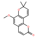 2H,8H-Benzo[1,2-b:3,4-b']dipyran-2-one,6-methoxy-8,8-dimethyl-