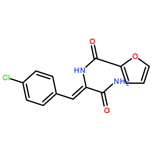 N-[(E)-1-carbamoyl-2-(4-chlorophenyl)ethenyl]furan-2-carboxamide