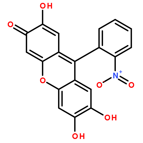 3H-Xanthen-3-one, 2,6,7-trihydroxy-9-(2-nitrophenyl)-