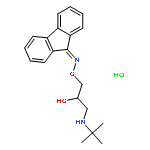 1-(tert-butylamino)-3-[(9H-fluoren-9-ylideneamino)oxy]propan-2-ol hydrochloride (1:1)