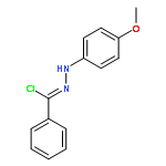 Benzenecarbohydrazonoyl chloride, N-(4-methoxyphenyl)-