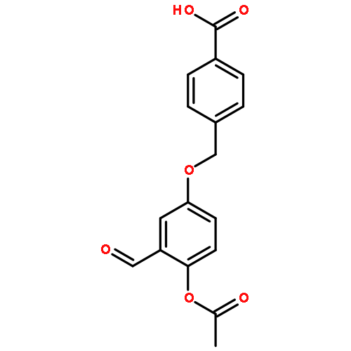 Benzoic acid, 4-[[4-(acetyloxy)-3-formylphenoxy]methyl]-