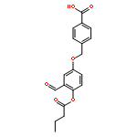 Benzoic acid, 4-[[3-formyl-4-(1-oxobutoxy)phenoxy]methyl]-