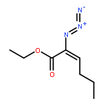 2-Hexenoic acid, 2-azido-, ethyl ester