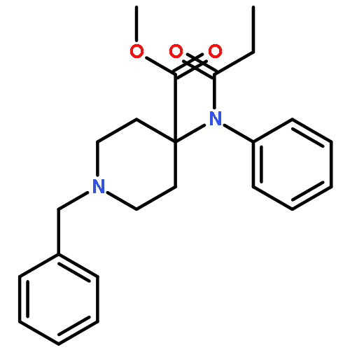 Methyl 1-benzyl-4-((propionyl)phenylamino)piperidine-4-carboxylate