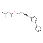 Butanoic acid, 3-methyl-, 4-[2,2'-bithiophen]-5-yl-3-butynyl ester