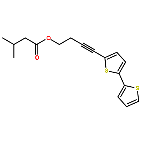 Butanoic acid, 3-methyl-, 4-[2,2'-bithiophen]-5-yl-3-butynyl ester