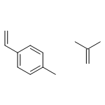 1-ethenyl-4-methyl-benzene; 2-methylprop-1-ene