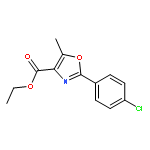 4-Oxazolecarboxylic acid, 2-(4-chlorophenyl)-5-methyl-, ethyl ester