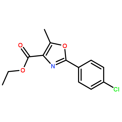 4-Oxazolecarboxylic acid, 2-(4-chlorophenyl)-5-methyl-, ethyl ester