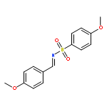 Benzenesulfonamide, 4-methoxy-N-[(4-methoxyphenyl)methylene]-