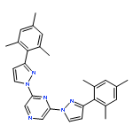 PYRAZINE, 2,6-BIS[3-(2,4,6-TRIMETHYLPHENYL)-1H-PYRAZOL-1-YL]-