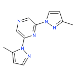 Pyrazine, 2-(3-methyl-1H-pyrazol-1-yl)-6-(5-methyl-1H-pyrazol-1-yl)-