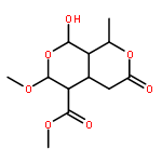 1H,3H-Pyrano[3,4-c]pyran-4-carboxylicacid, hexahydro-1-hydroxy-3-methoxy-8-methyl-6-oxo-, methyl ester,(1R,3R,4R,4aS,8S,8aR)- (9CI)