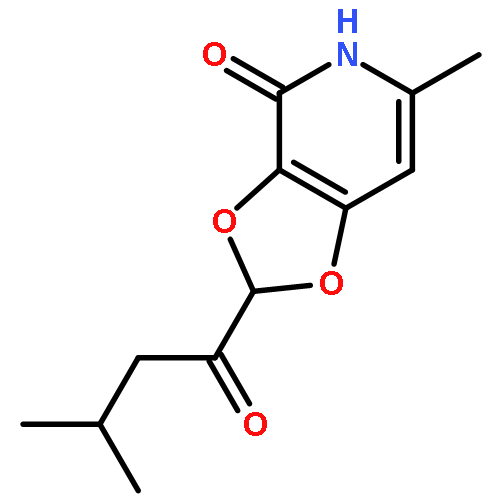 1,3-Dioxolo[4,5-c]pyridin-4(5H)-one, 6-methyl-2-(3-methyl-1-oxobutyl)-