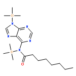 Octanamide, N-(trimethylsilyl)-N-[9-(trimethylsilyl)-9H-purin-6-yl]-