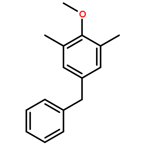 Benzene, 2-methoxy-1,3-dimethyl-5-(phenylmethyl)-