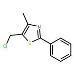 Thiazole, 5-(chloromethyl)-4-methyl-2-phenyl-