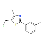 Thiazole, 5-(chloromethyl)-4-methyl-2-(3-methylphenyl)-