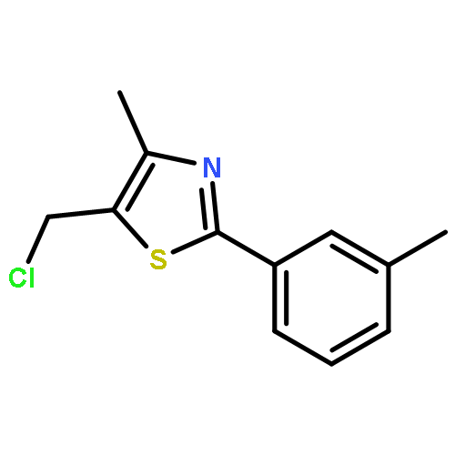 Thiazole, 5-(chloromethyl)-4-methyl-2-(3-methylphenyl)-